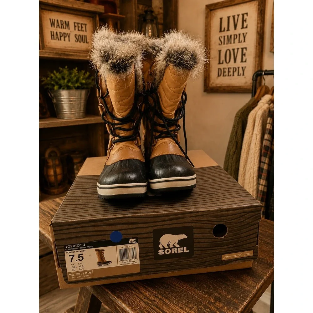 Sorely Tofino ll waterproof winter boots size 7.5